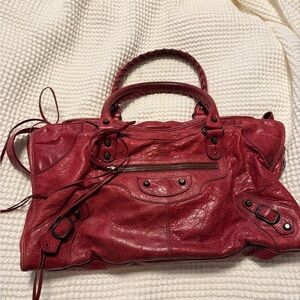 Balenciaga City in Bordeaux Wine! Y2K Vintage Style!